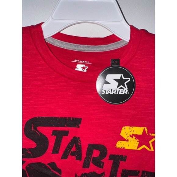 Starter Red Graphic Tee Phys. Ed 71 Design Boys Size L - Picture 2 of 6